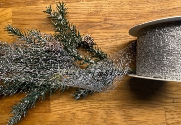 Band Spider (Gitterband) silber